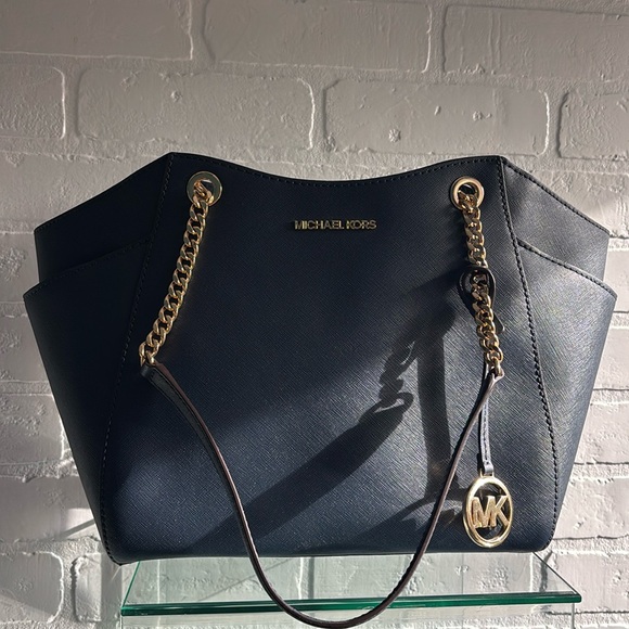 Michael Kors Navy Blue Tote bag and shoulder bag - Picture 1 of 12